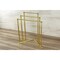 Kingston Brass LShaped Freestanding 3Tier Steel Corner Towel Rack, Brushed Brass SCC8277 - alternate 2